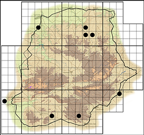 Colotis auxo Waterberg distribution